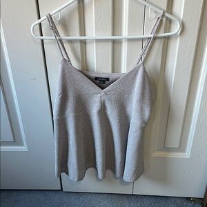 Express Glittering Gray Camisole